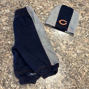 Chicago Bears pants and hat set by Reebok